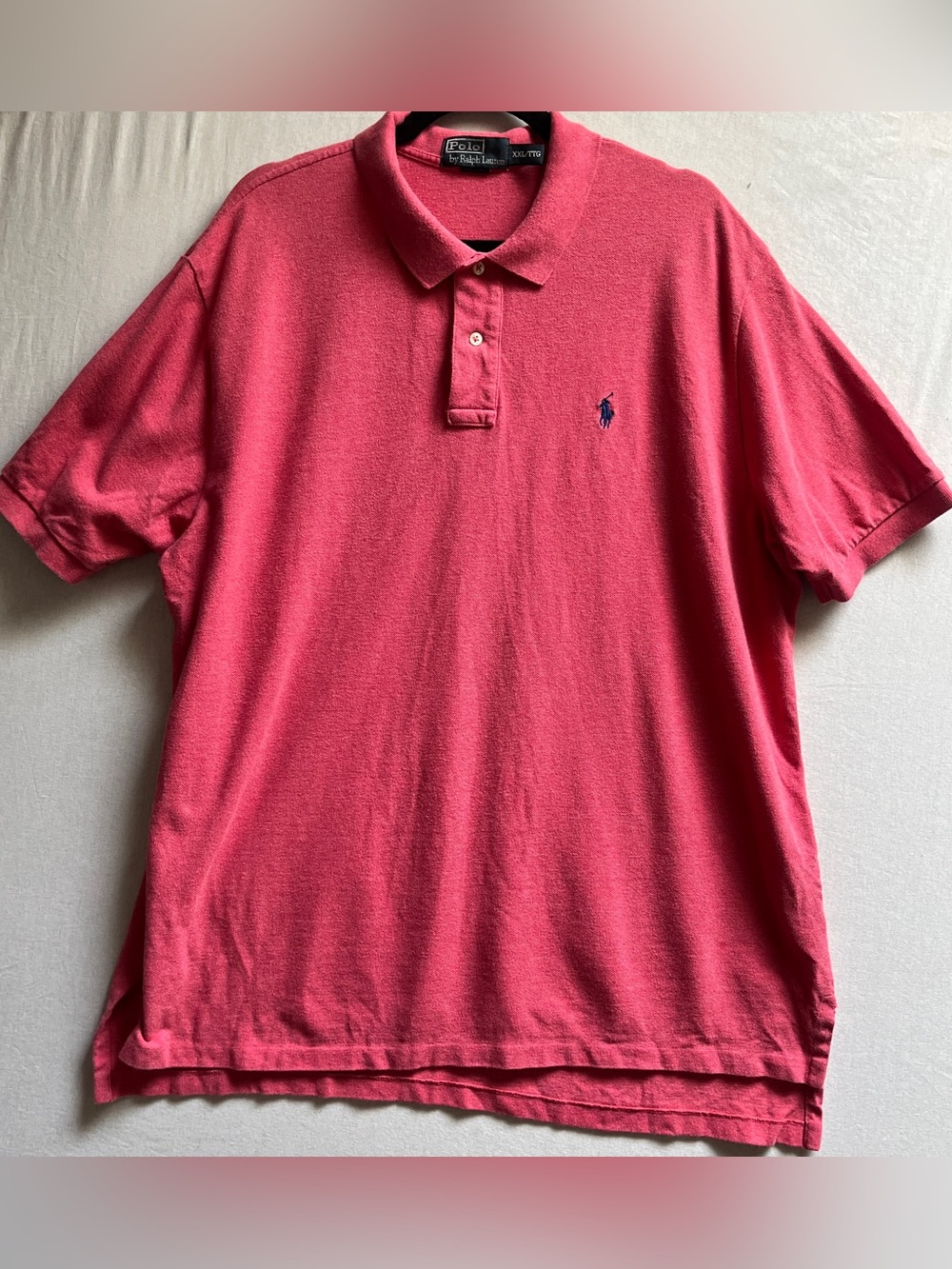 Polo Ralph Lauren Mens Coral Pink Short Sleeve Polo Shirt XXL